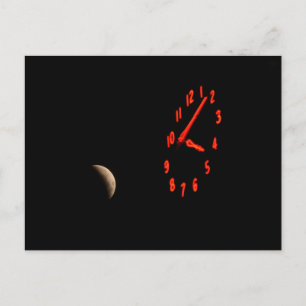 Cartão Postal Lunar Eclipse Sobre Oakland