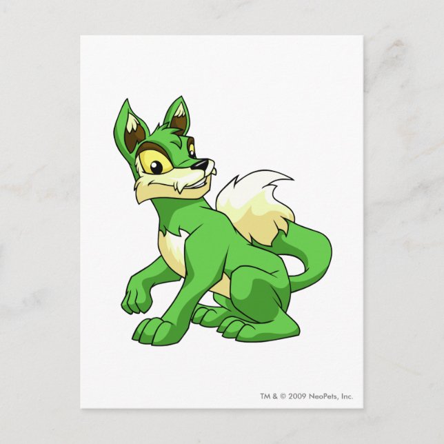 Cartão Postal Lupe Green (Frente)