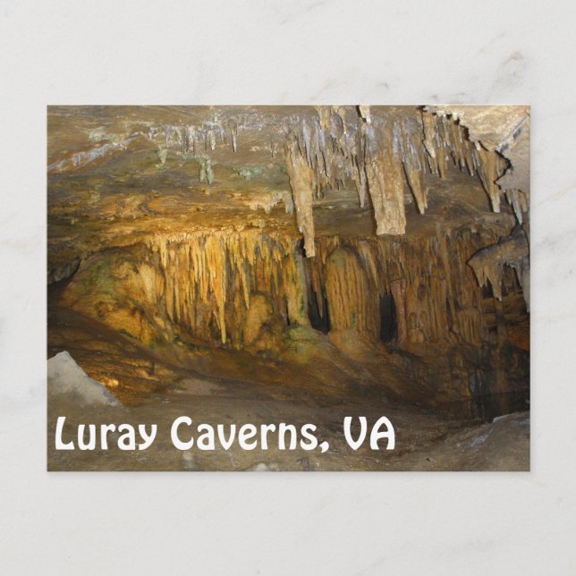 Cartão Postal Luray Caverns, Cartão-postal VA (Frente)
