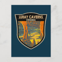 Luray Caverns Virginia Viagem Crachá Art