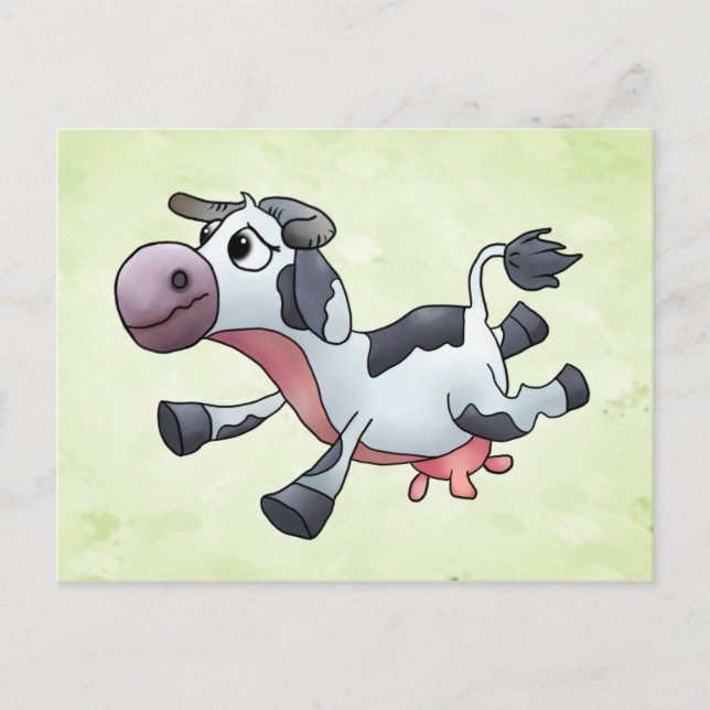 Cartão Postal Lustige Kuh (Frente)