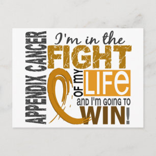 Cartão Postal Luta Contra O Meu Cancer De Apêndice De Vida