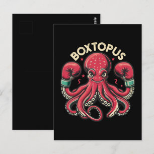 Cartão Postal Luta de polvo - Boxtopus