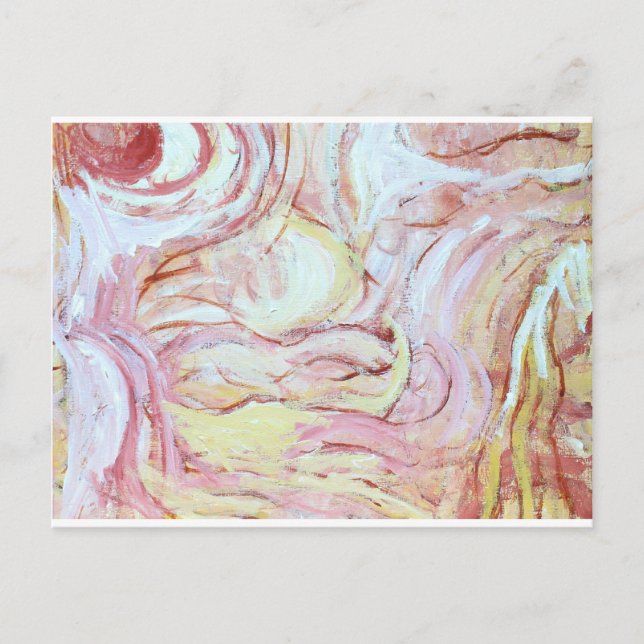 Cartão Postal Luta Jacob com anjo (pintura abstrato) (Frente)