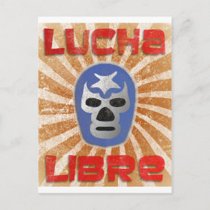 Cartão Postal Luta mexicana Lucha Libre
