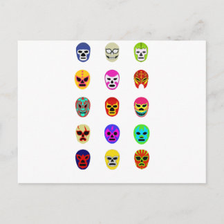 Cartão Postal Luta mexicana Lucha Libre