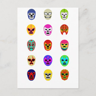 Cartão Postal Luta mexicana Lucha Libre