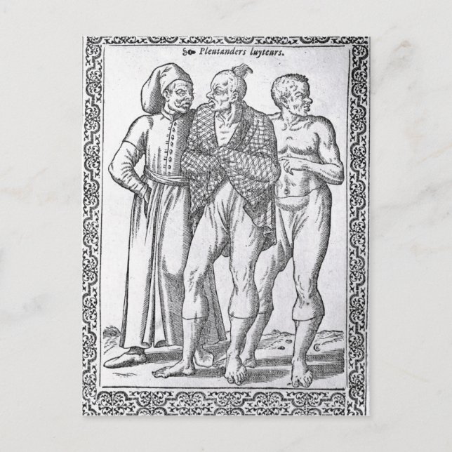 Cartão Postal Lutadores turcos (Frente)