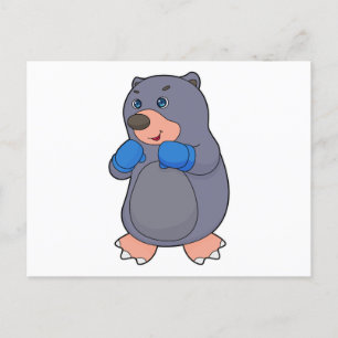 Cartão Postal Luvas de boxe Caixa de boxe Boxeador