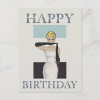 Luvas de noite de mulher vintage de 1950 Feliz ani