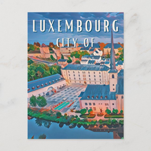 Cartão Postal Luxembourg, ville cosmopolite et multilingue (Frente)
