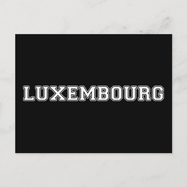 Cartão Postal Luxemburgo (Frente)