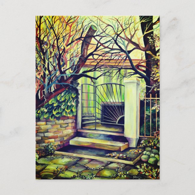 Cartão Postal Luxemburgo - Vintage Bohemian Painting (Frente)