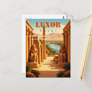 Cartão Postal Luxor Egito