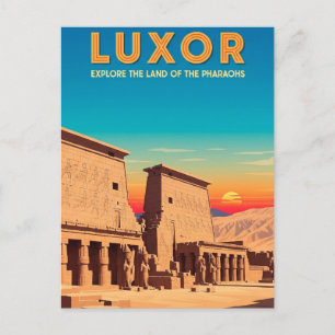 Cartão Postal Luxor Egypt Viagem
