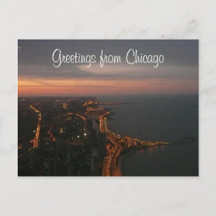 Cartão Postal luz de chicago