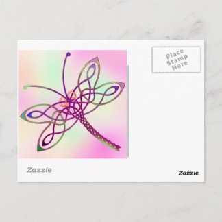 Cartão Postal Luz de Dragonfly Celta
