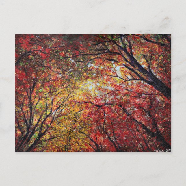 Cartão Postal Luz de outono (Frente)