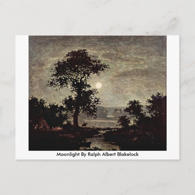 Cartão Postal Luz De Ralph Albert Blakelock (Frente)