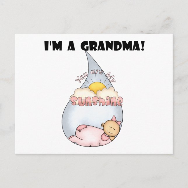 Cartão Postal Luz de sol da vovó - Camisetas e presentes (Frente)