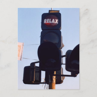 Cartão Postal Luz de Tráfego Indiana