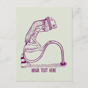 Cartão Postal Luz de trânsito triste