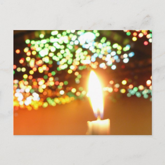Cartão Postal Luz de velas (Frente)