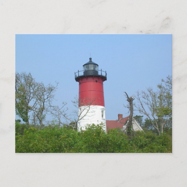 Cartão Postal Luz do Farol New England Postcard-Nauset (Frente)