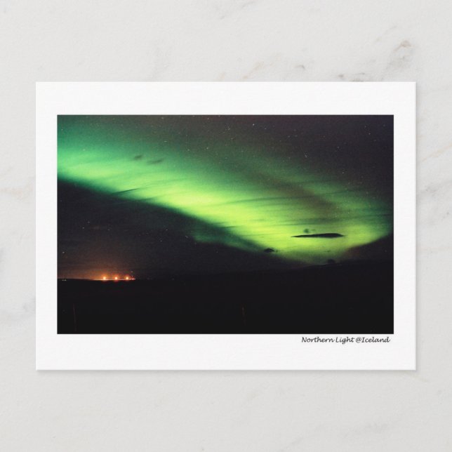 Cartão Postal Luz do norte (Frente)