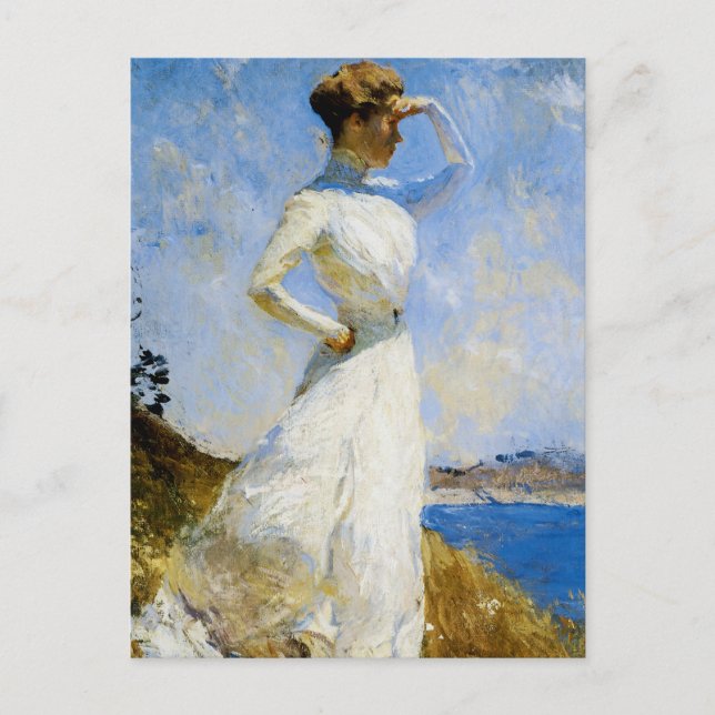 Cartão Postal Luz do sol por Frank Benson (Frente)