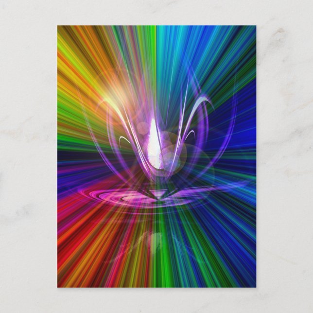 Cartão Postal Luz e energia são mágicas 2 (Frente)