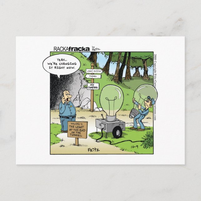 Cartão Postal Luz no fim do túnel (Frente)