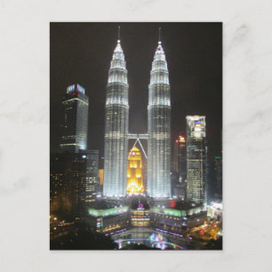 Cartão Postal luz noturna das torres do kl