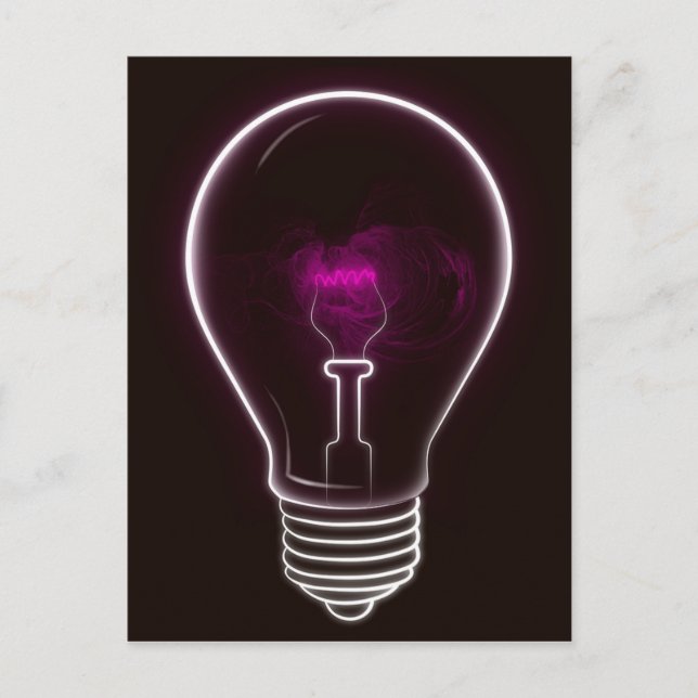 Cartão Postal Luz roxa (Frente)