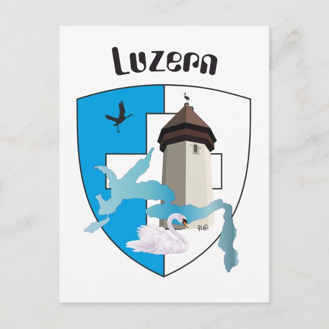 Cartão Postal Luzern Schweiz Postkarte (Frente)