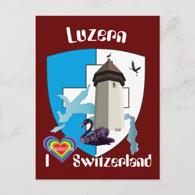 Cartão Postal Luzern Schweiz Postkarte (Frente)