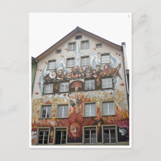 Cartão Postal luzerna pintada (Frente)