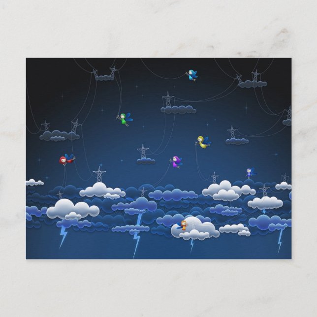 Cartão Postal Luzes (Frente)