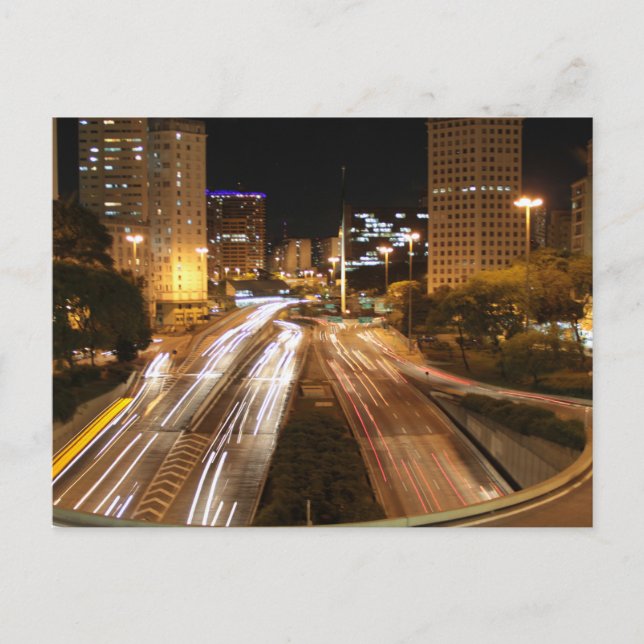 Cartão Postal Luzes da cidade de São Paulo (Frente)
