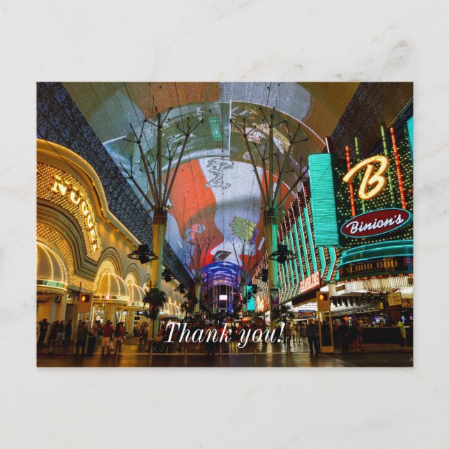 Cartão Postal Luzes da Fremont Street (Frente)