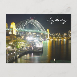 Cartão Postal luzes da ponte de sydney
