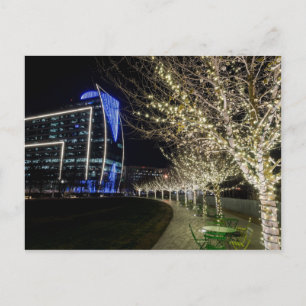 Cartão Postal Luzes de Árvore no Klyde Warren Park