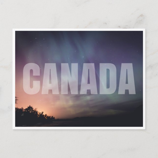 Cartão Postal Luzes do norte (Frente)