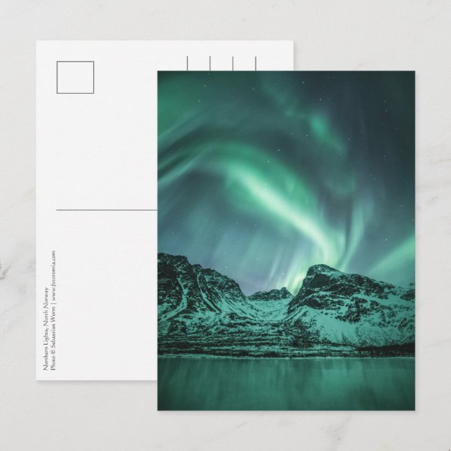 Cartão Postal Luzes do norte (Frente/Verso)