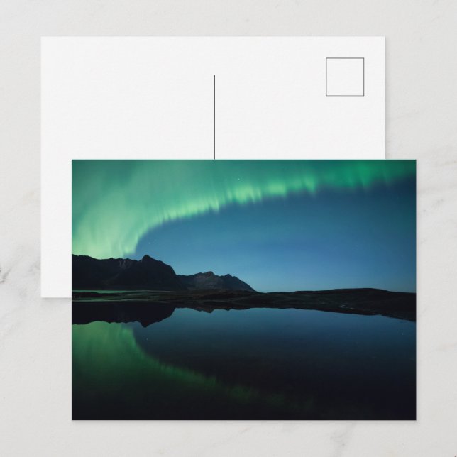 Cartão Postal Luzes do norte (Frente/Verso)