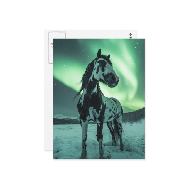 Cartão Postal Luzes do Norte de Tinta Horsa (Frente/Verso In Situ)