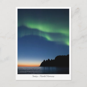 Cartão Postal Luzes do Norte Noruega