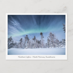 Cartão Postal Luzes do Norte Noruega