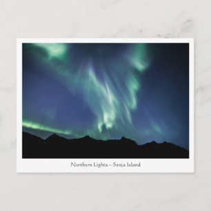 Cartão Postal Luzes do Norte Noruega