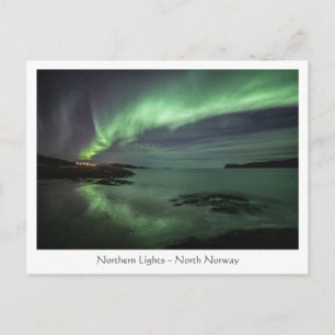Cartão Postal Luzes do Norte Noruega